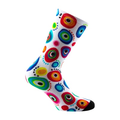 Mi-chaussettes imprimées All over oeil coloré en viscose de bambou KINDY