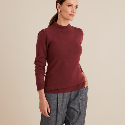 Trui met opstaande kraag, tricot met een zachte touch ANNE WEYBURN