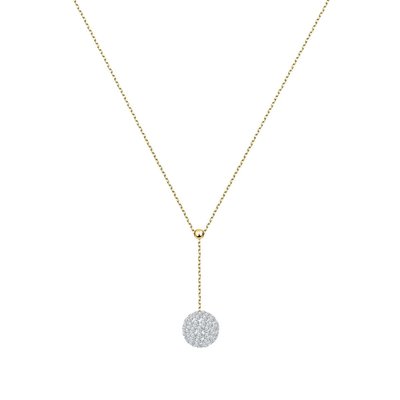 Collier en or 375 et cristal CLEOR