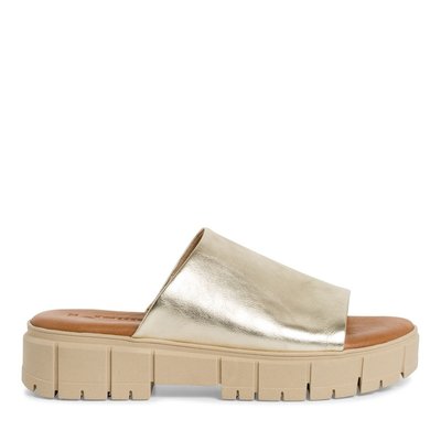 Mules plates en cuir TAMARIS