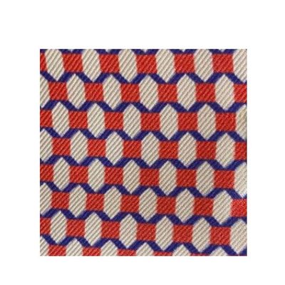 Cravate 100% soie motif hexagones DRAEGER PARIS