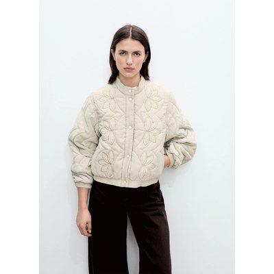Veste matelassée broderie à fleurs MANGO