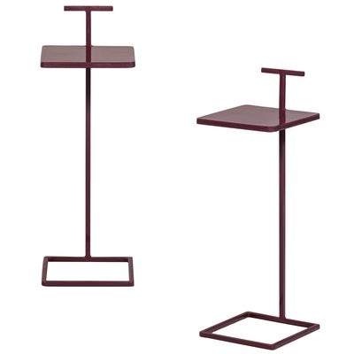 Lot de 2 table d'appoint en fer TOSTE WOOOD