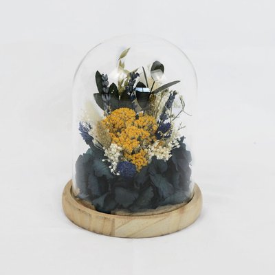 Cloche de fleurs séchées ANGELE RECONCILIATION VEGETALE
