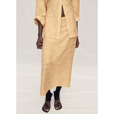 Jupe droite texturée MANGO