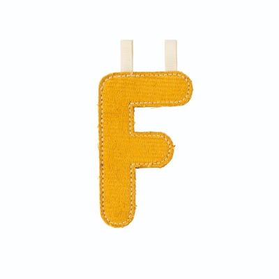 Lettre en tissu phosphorescente F LILLIPUTIENS