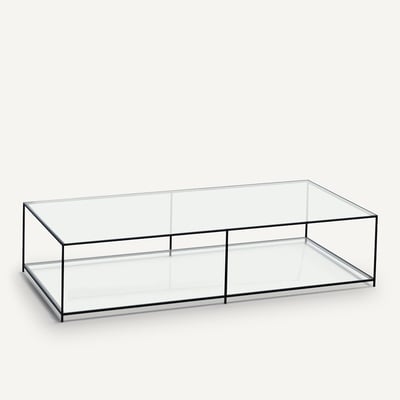 Table basse rectangulaire verre trempé, Sybil AM.PM