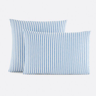 Katoenen kussensloop, blauw, Soizic LA REDOUTE INTERIEURS