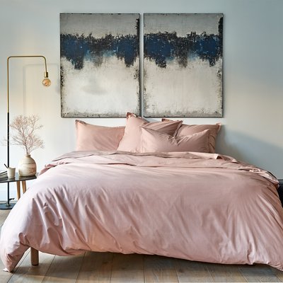 Housse de couette en percale de coton gris, ALCOVE OLIVIER DESFORGES