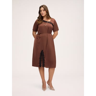 Robe avec détail en dentelle FIORELLA RUBINO