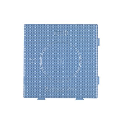Plaque carré assemblage perles plastique Midi transparente HAMA