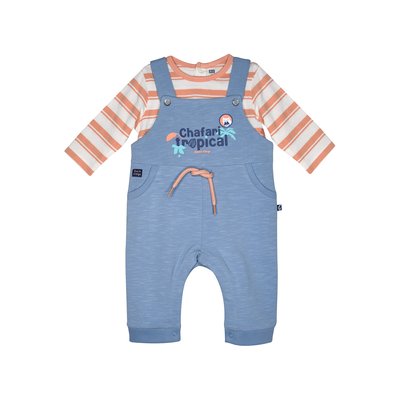 Tshirt salopette luigi maille long bebe SUCRE D'ORGE