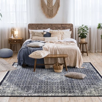 Tapis extra-doux motif médaillon vintage THE DECO FACTORY