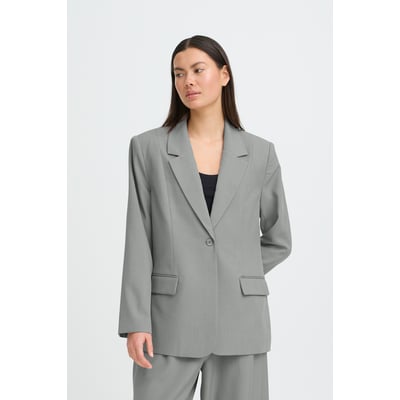 Blazer col tailleur, manches longues, coupe droite ICHI