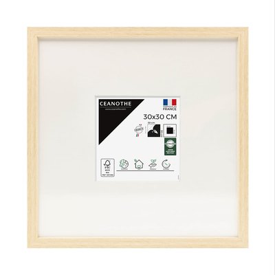 Cadre Photo Avec Passe-partout 30x30 Cm Résine Recyclée WILD CEANOTHE