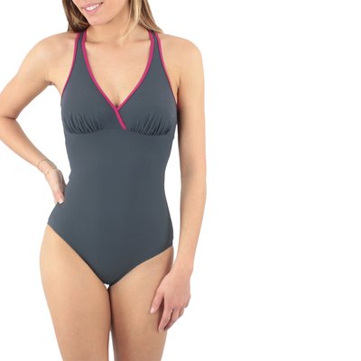 Maillot de bain 1 pièce dos croisé natation liner JANINE ROBIN