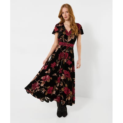 Robe Longue en Velours Dévoré Remarquable JOE BROWNS