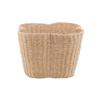 Panier en corde forme trèfle 25x18cm ORNAMI