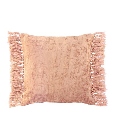 Housse de coussin PAULA en velours irisé BLANC D’IVOIRE