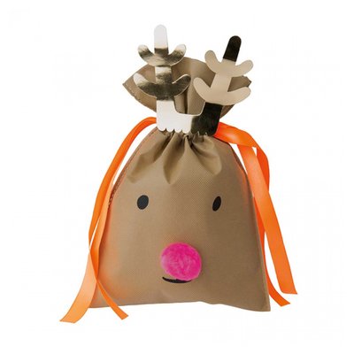 Sac cadeaux reutilisable renne RICO DESIGN