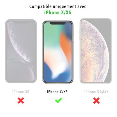 Coque effet grainé Iphone X/xs EVETANE