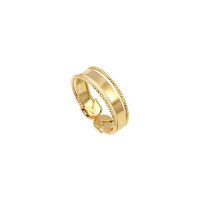Bague plaqué or deluxe petit modèle - DISCO CAROLINE NAJMAN