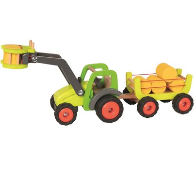 Tracteur avec remorque à foin GOKI