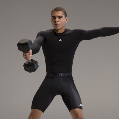 T-shirt de training, manches longues, TECHFIT Compression adidas Performance