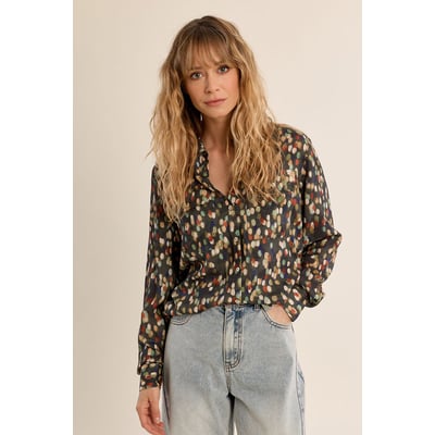 Chemise courte motif pois MOLLY BRACKEN