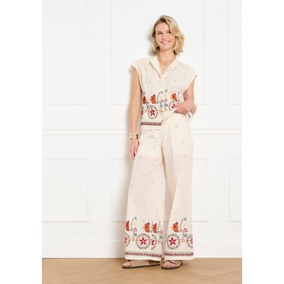Blouse brodée manches courtes LOLALIZA