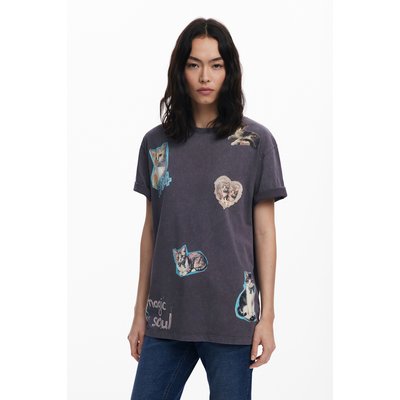 Chemise en coton chats DESIGUAL