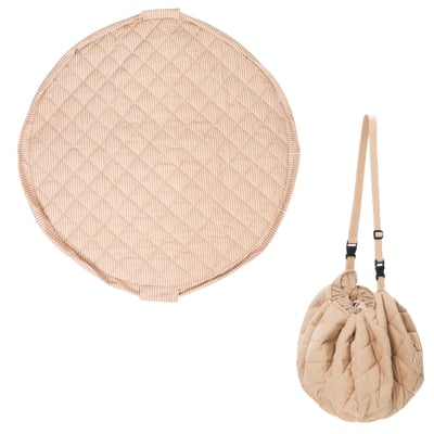 play&go - tapis d´éveil & sac organic - stripes brown PLAY ET GO