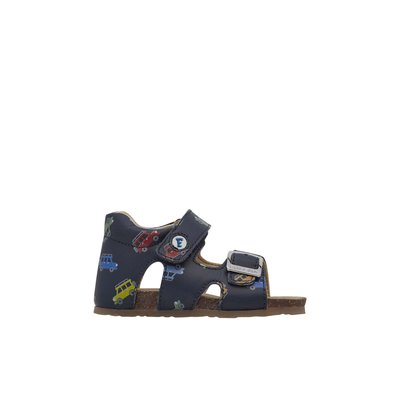Sandales en cuir avec boucle et scratch BEA FALCOTTO