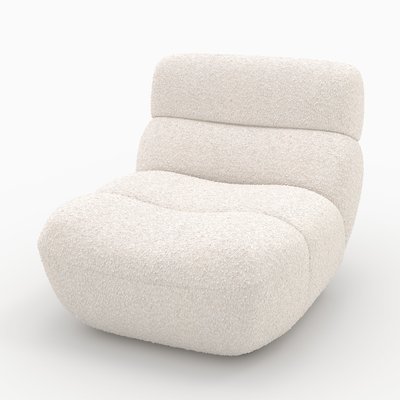 Fauteuil en tissu bouclé - TEDDY MAISON PAVANE