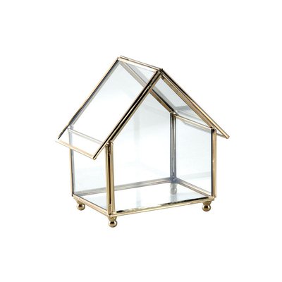 Coffret à bijoux en laiton et verre AUBRY GASPARD