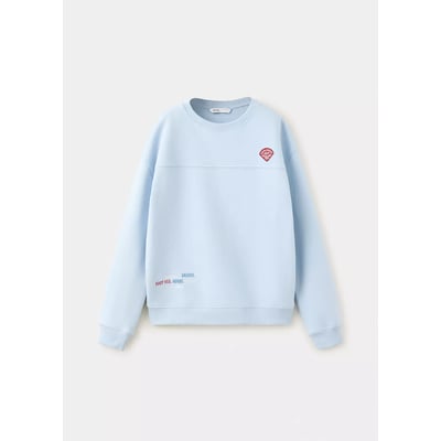 Sweat-shirt coton détails brodés MANGO KIDS