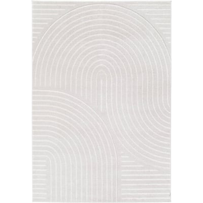 Tapis salon doux à relief abstrait géométrique  LUNE THE DECO FACTORY