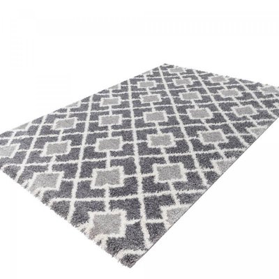 Tapis longs poils shaggy tissé motif scandinave DIROP UN AMOUR DE TAPIS