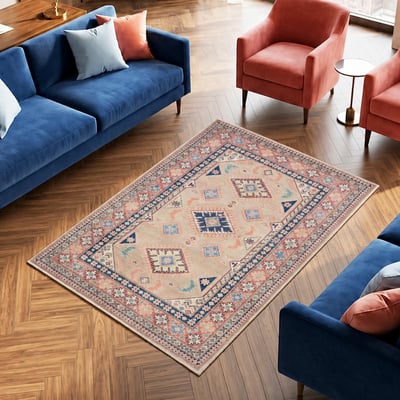 Tapis d'orient géométrique, noué main en laine, KAZAK CO 52 UN AMOUR DE TAPIS