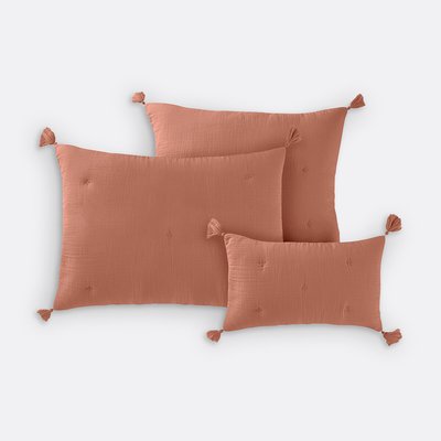 Housse de coussin matelassée gaze de coton, Kumla LA REDOUTE INTERIEURS