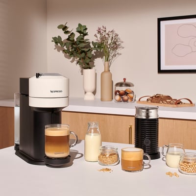 Nespresso by De'longhi Vertuo Next Coffee Pod Machine with Aeroccino NESPRESSO