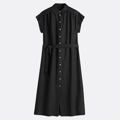Robe en lin à manches courtes Signature Heloïse LA REDOUTE COLLECTIONS