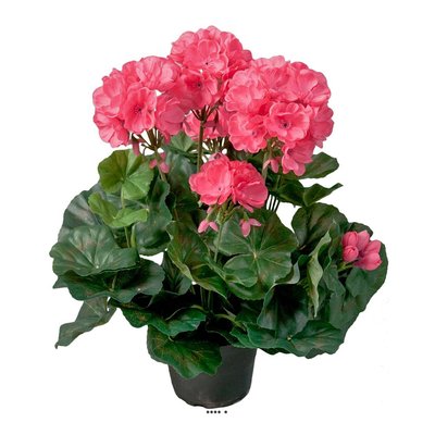 Géranium factice Rose fushia 6têtes en p ARTIFICIELLES
