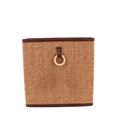Cube de rangement en bambou tressé 31x31x31cm ORNAMI