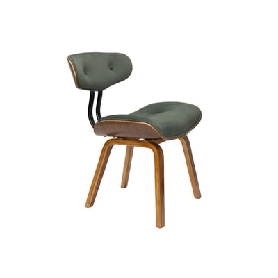 Chaise design empilable en tissu (lot de 2), BLACKWOOD BOITE A DESIGN