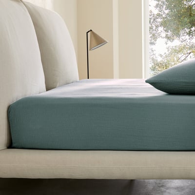 Drap-housse gaze de coton biologique, Yafa AM.PM