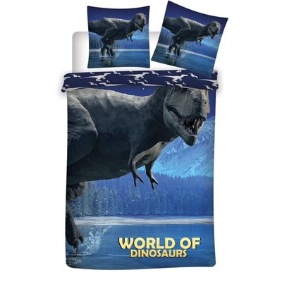 Parure de lit Enfant Bleu Dinosaure T HOME