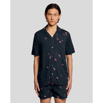 Chemise resort poisson rouge graphique LYLE & SCOTT