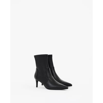 Bottines en cuir stretch à bout pointu OPHELIA LOW MI MAI