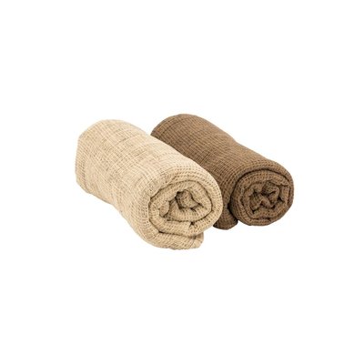 Plaids en coton gaufré Lot de 2 AUBRY GASPARD